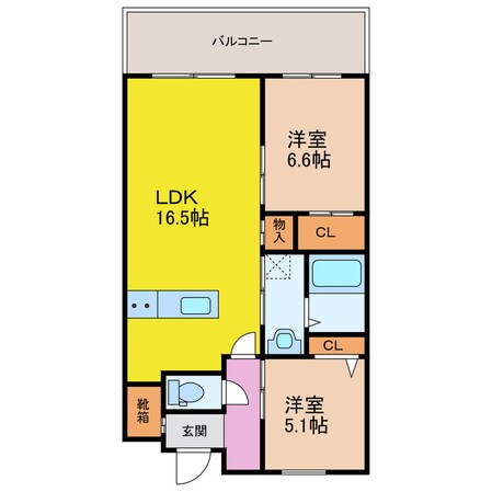 エスポワール長野の物件間取画像